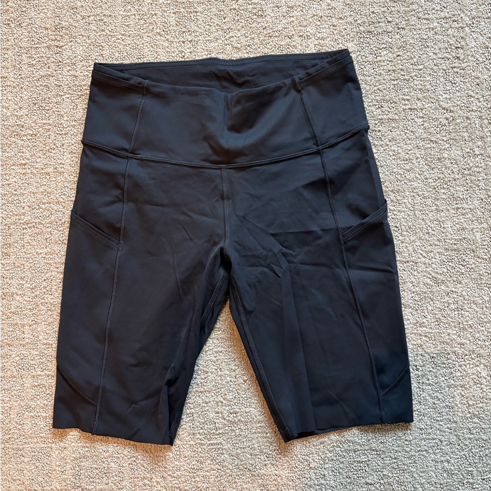 Lululemon Athletica Black Fast and Free Shorts